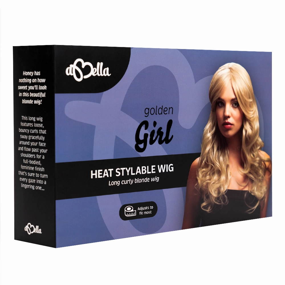 Abell'a Golden Girl 55cm Curly Synthetic Wig