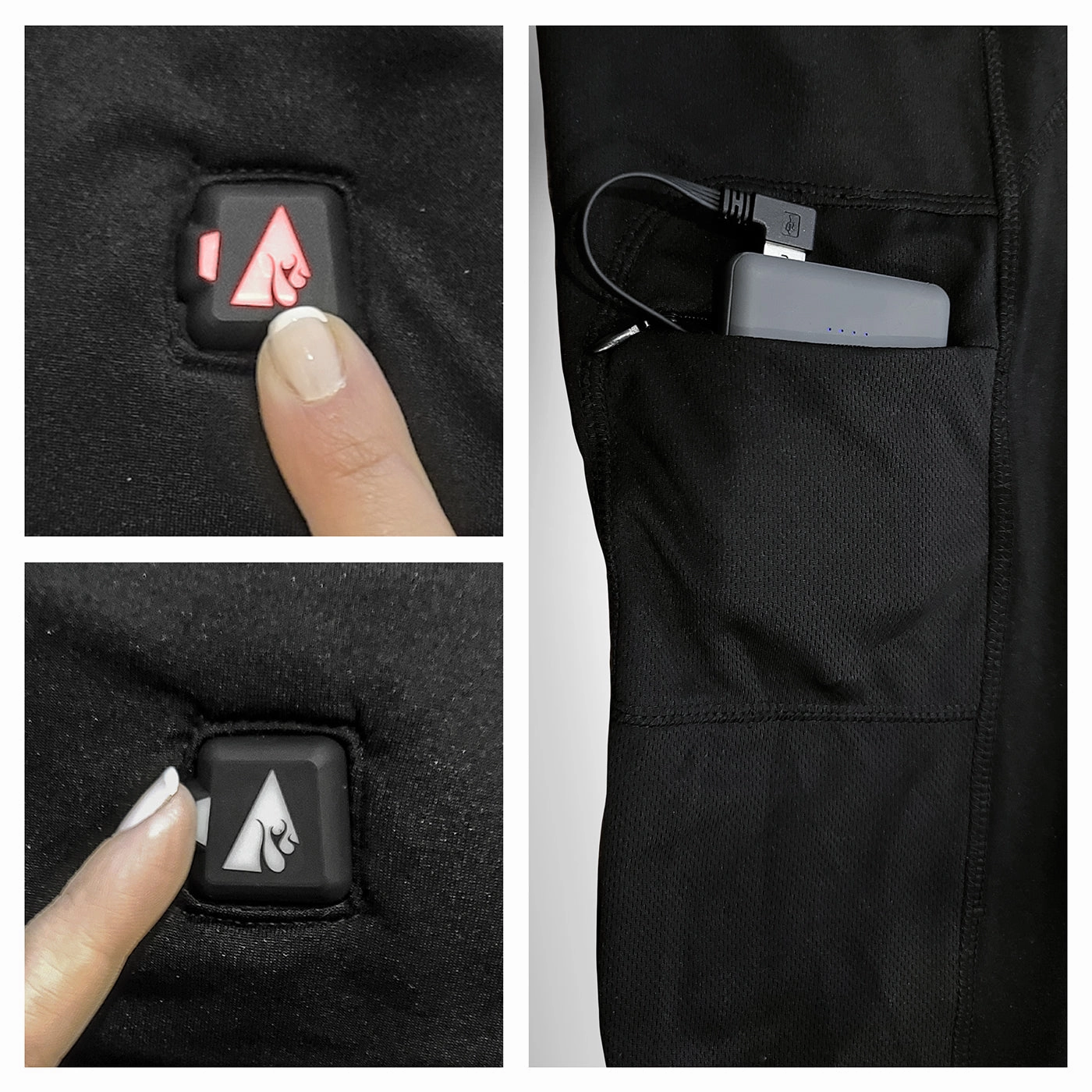 ActionHeat AH-BLT-5V-01 5V Heated Base Layer Long-Sleeve Shirt for Men - Black - 3XL