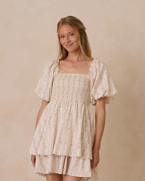 Annette Dress - Floral Stripe