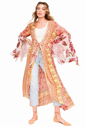 Aratta Silent Journey Roses Kimono