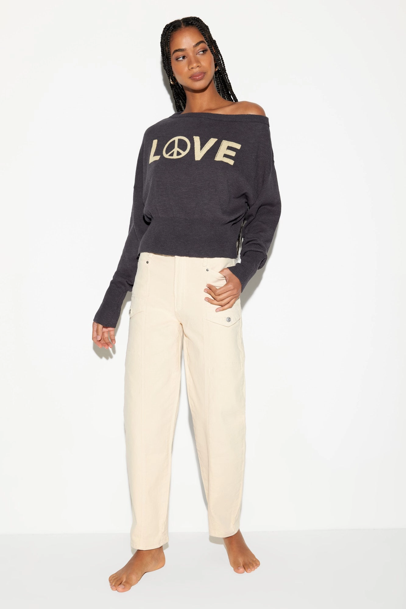 Beloved Devon Off Shoulder Sweater