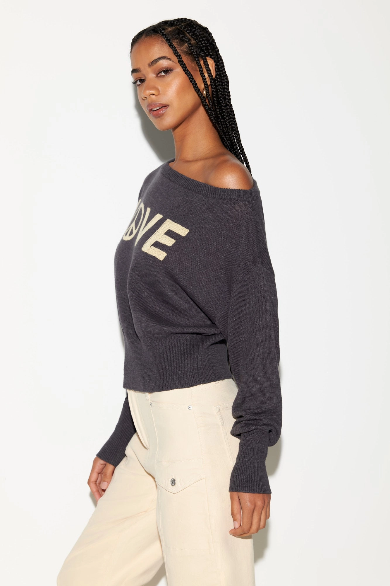 Beloved Devon Off Shoulder Sweater