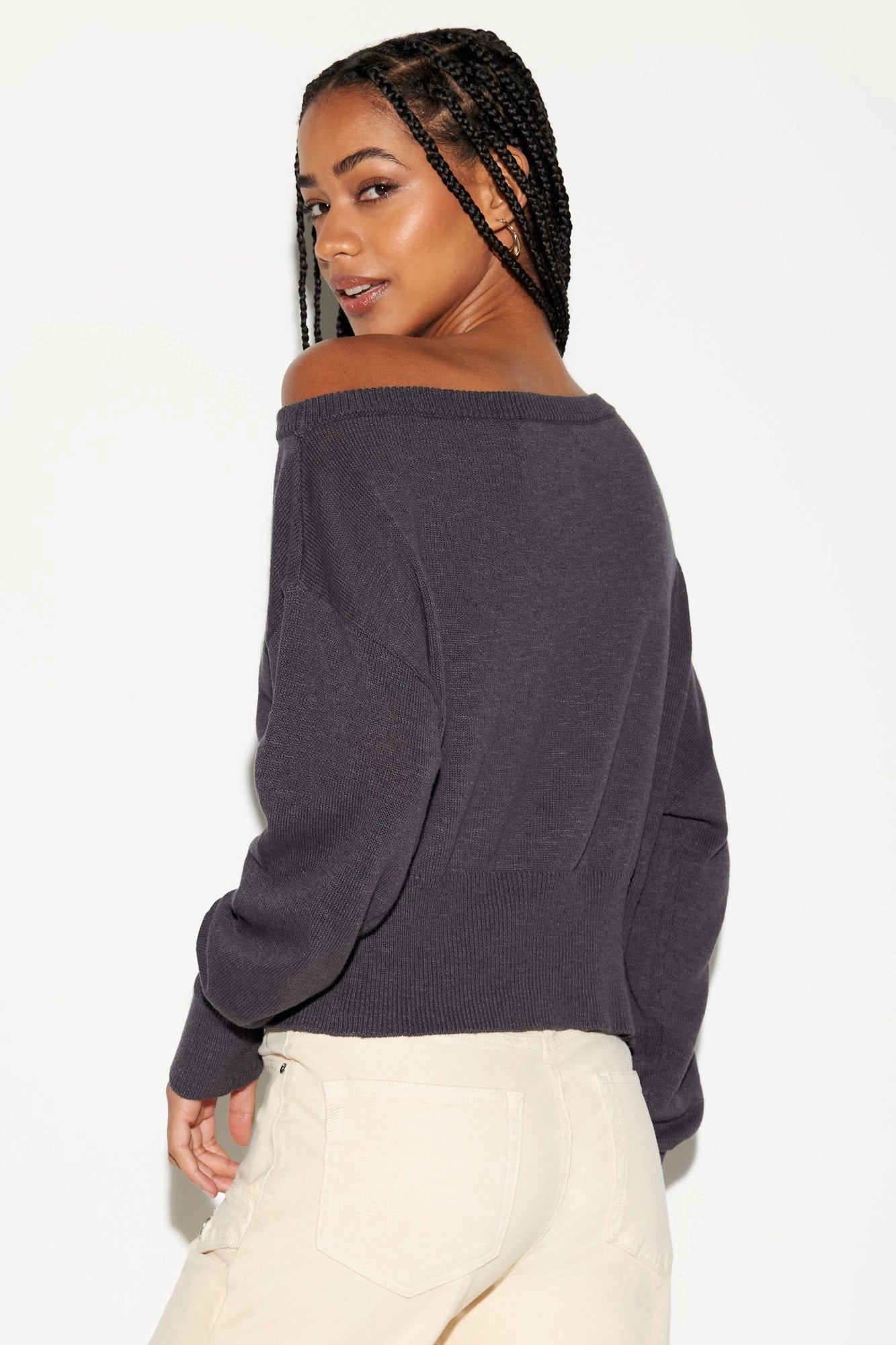 Beloved Devon Off Shoulder Sweater