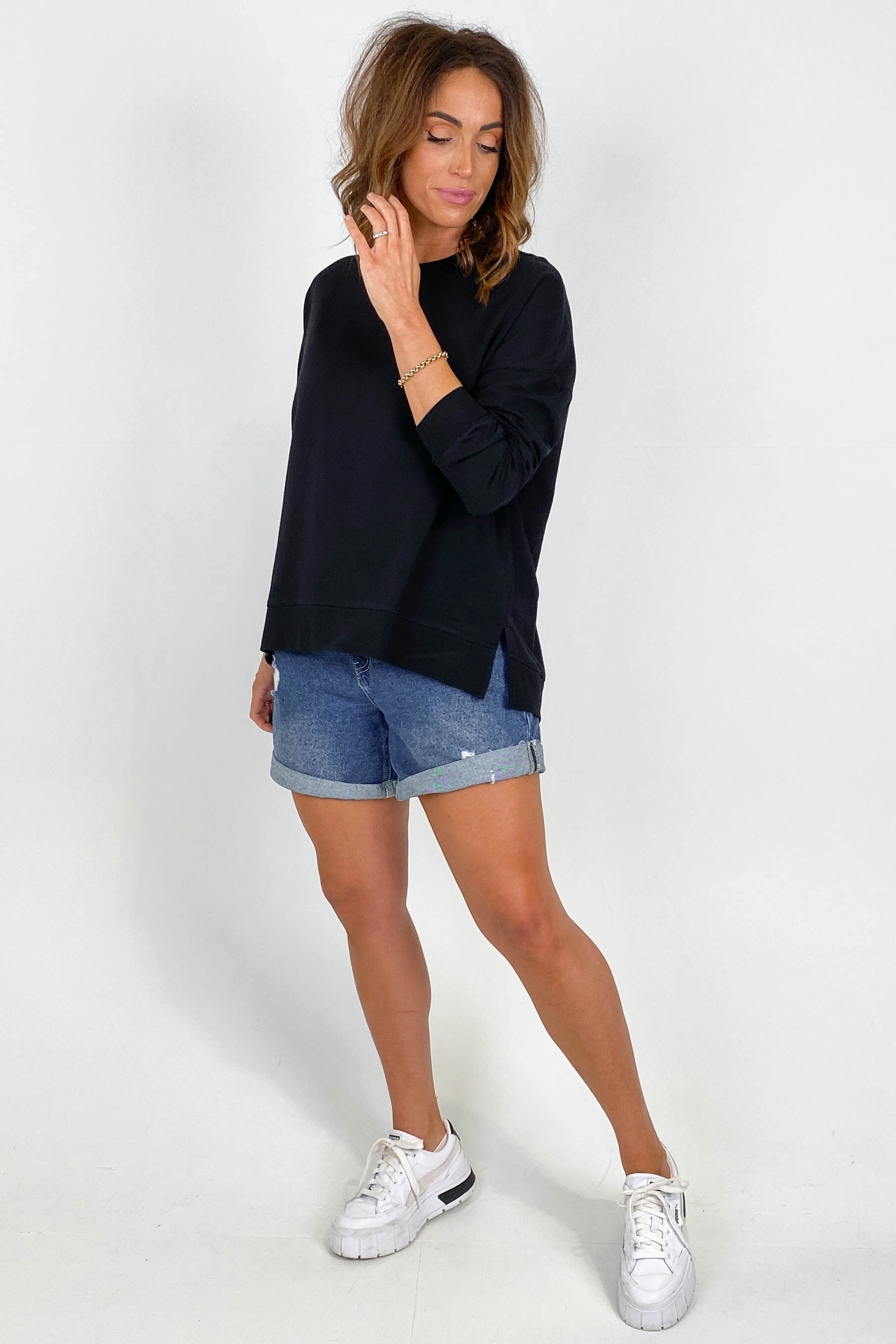 Betty Basics Sienna Sweat Black
