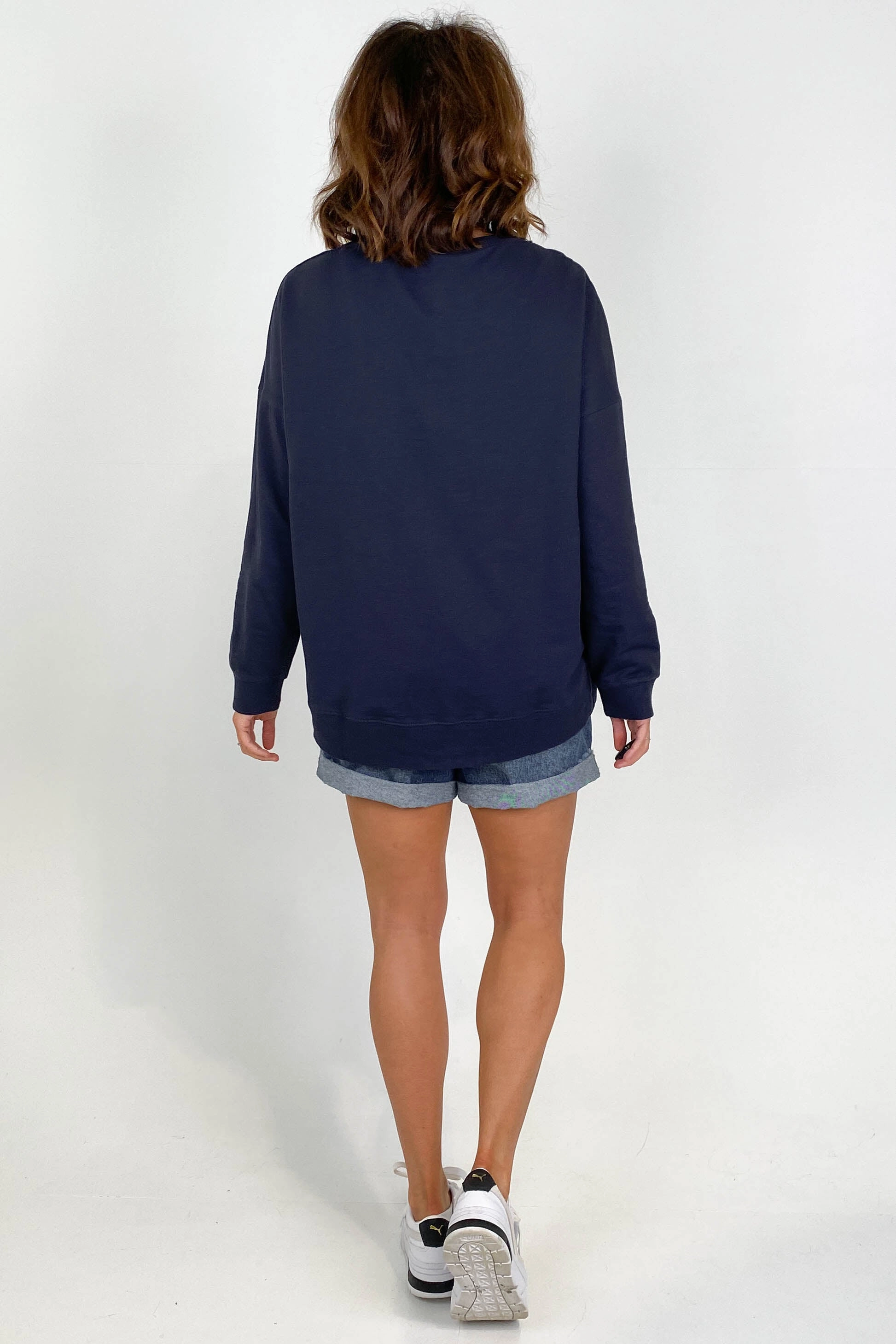 Betty Basics Sienna Sweat Navy
