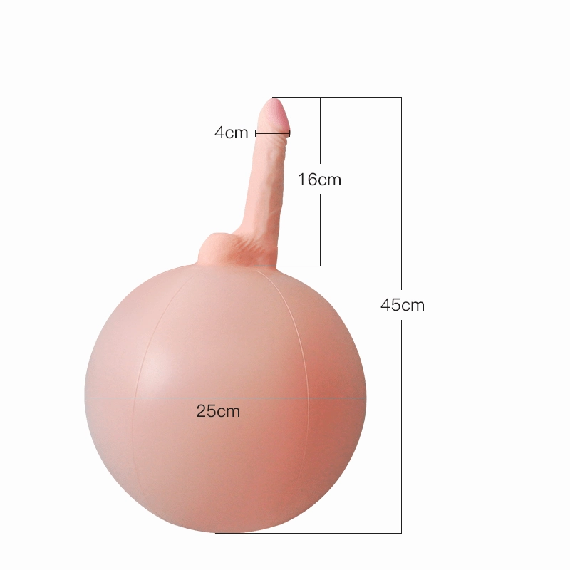 Bouncy Inflatable Sex Ball with Remote Control Vibrating Realistic Dildo