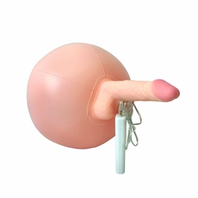Bouncy Inflatable Sex Ball with Remote Control Vibrating Realistic Dildo
