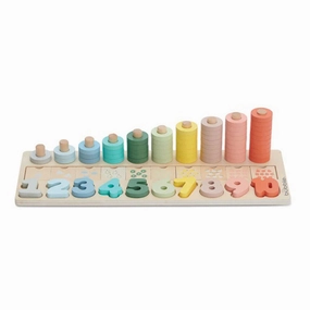 Bubble Wooden Numbers & Blocks Counting Set