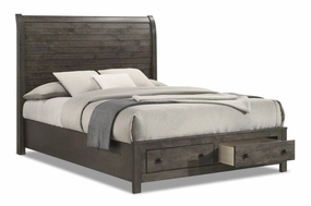 Cabin 3-Piece Queen Storage Bed - Grey