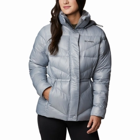 Columbia Peak to Park II Insulated Hooded Jacket for Ladies - Tradewinds Grey Gunmetal - L