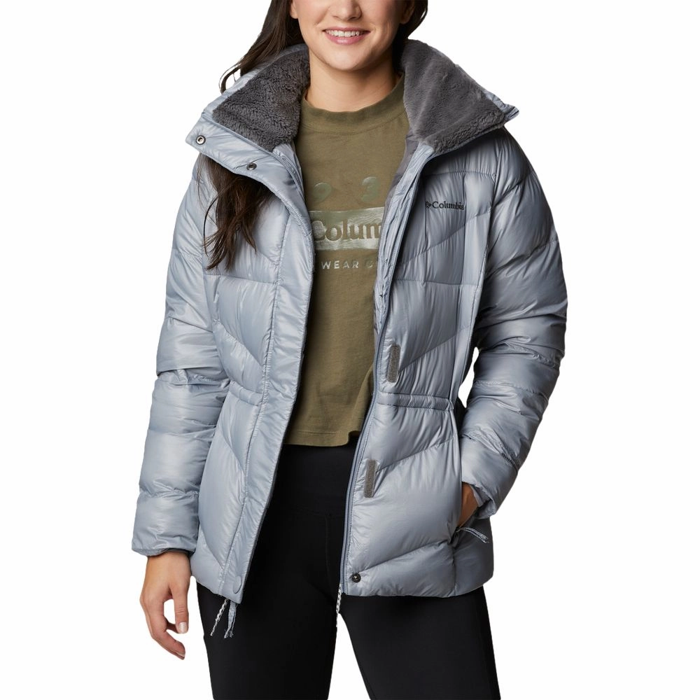 Columbia Peak to Park II Insulated Hooded Jacket for Ladies - Tradewinds Grey Gunmetal - L