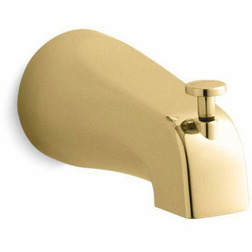 Devonshire 4-7/16 in. Diverter Bath Spout with NPT Connection in Vibrant Polished Brass