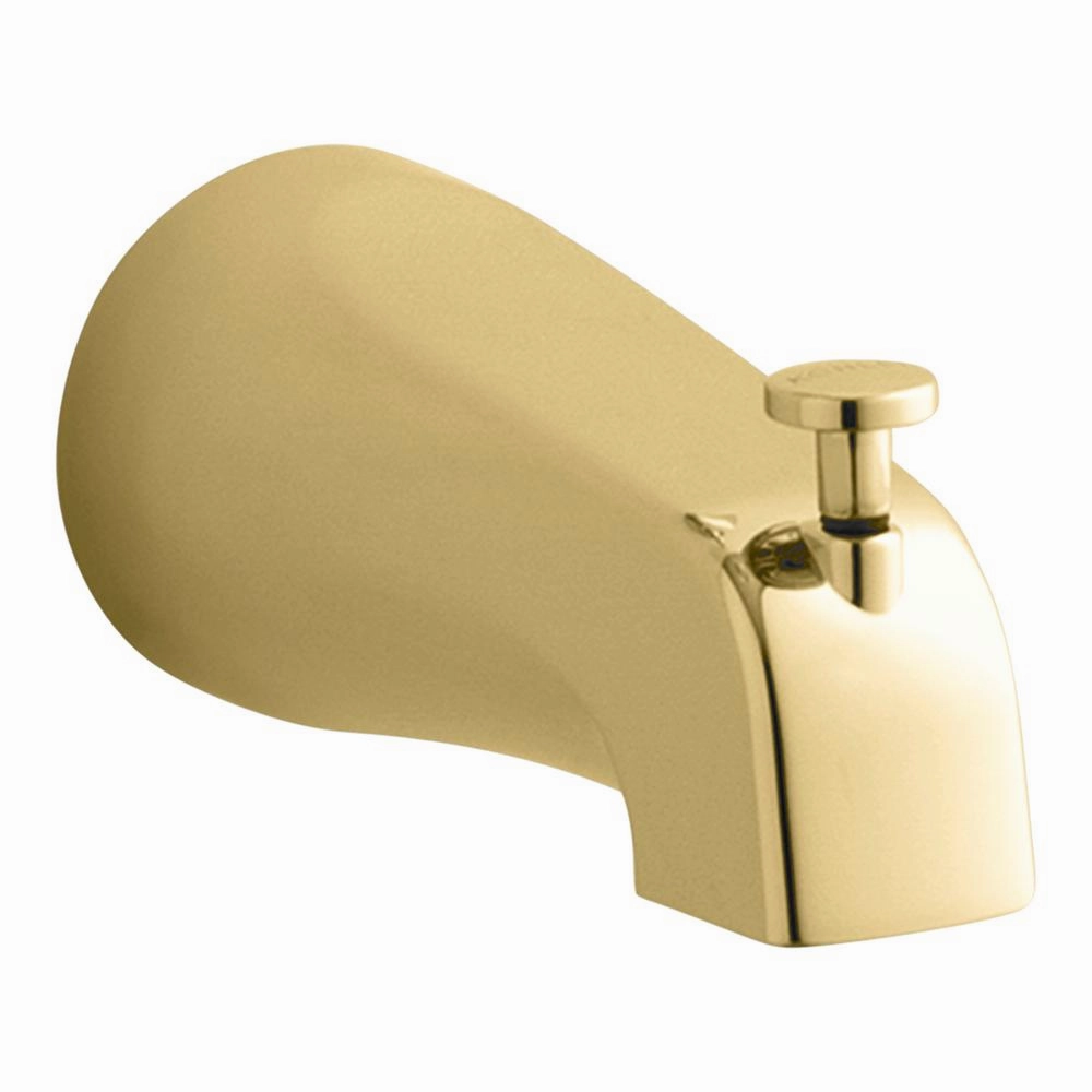 Devonshire 4-7/16 in. Diverter Bath Spout with NPT Connection in Vibrant Polished Brass