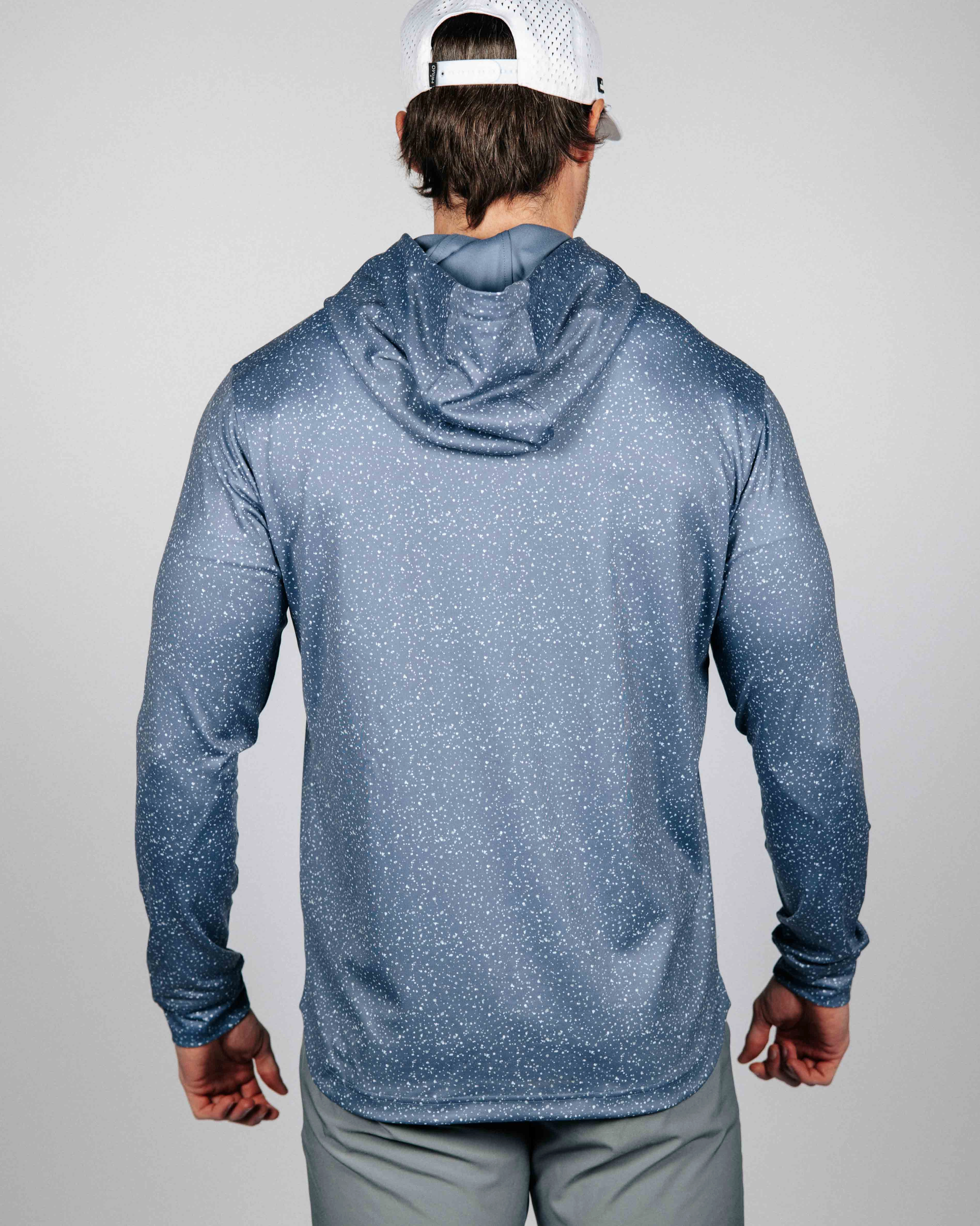 Dusty Blue Speckle Golf Hoodie