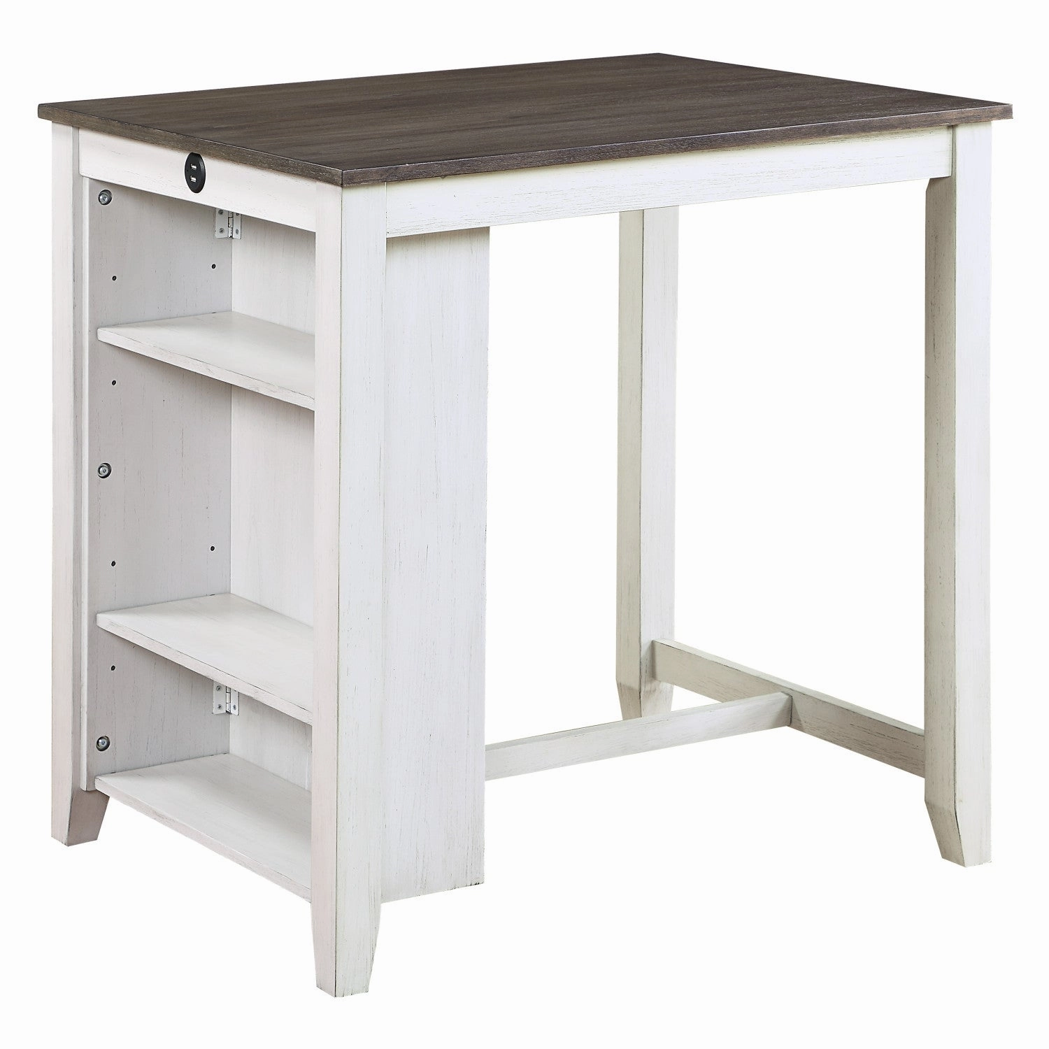 Giorno Counter-Height Dining Room Package - White/Grey - 3-Piece Set