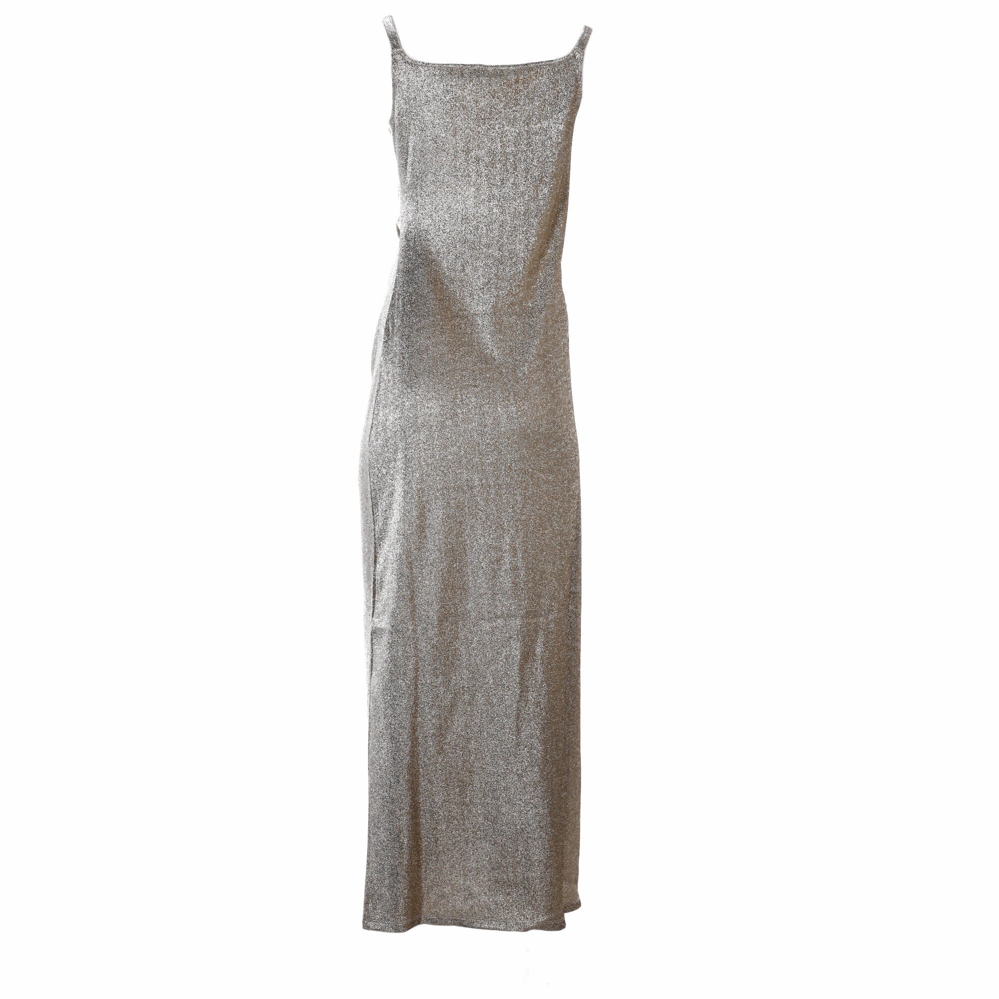 Gold snap button maxi dress