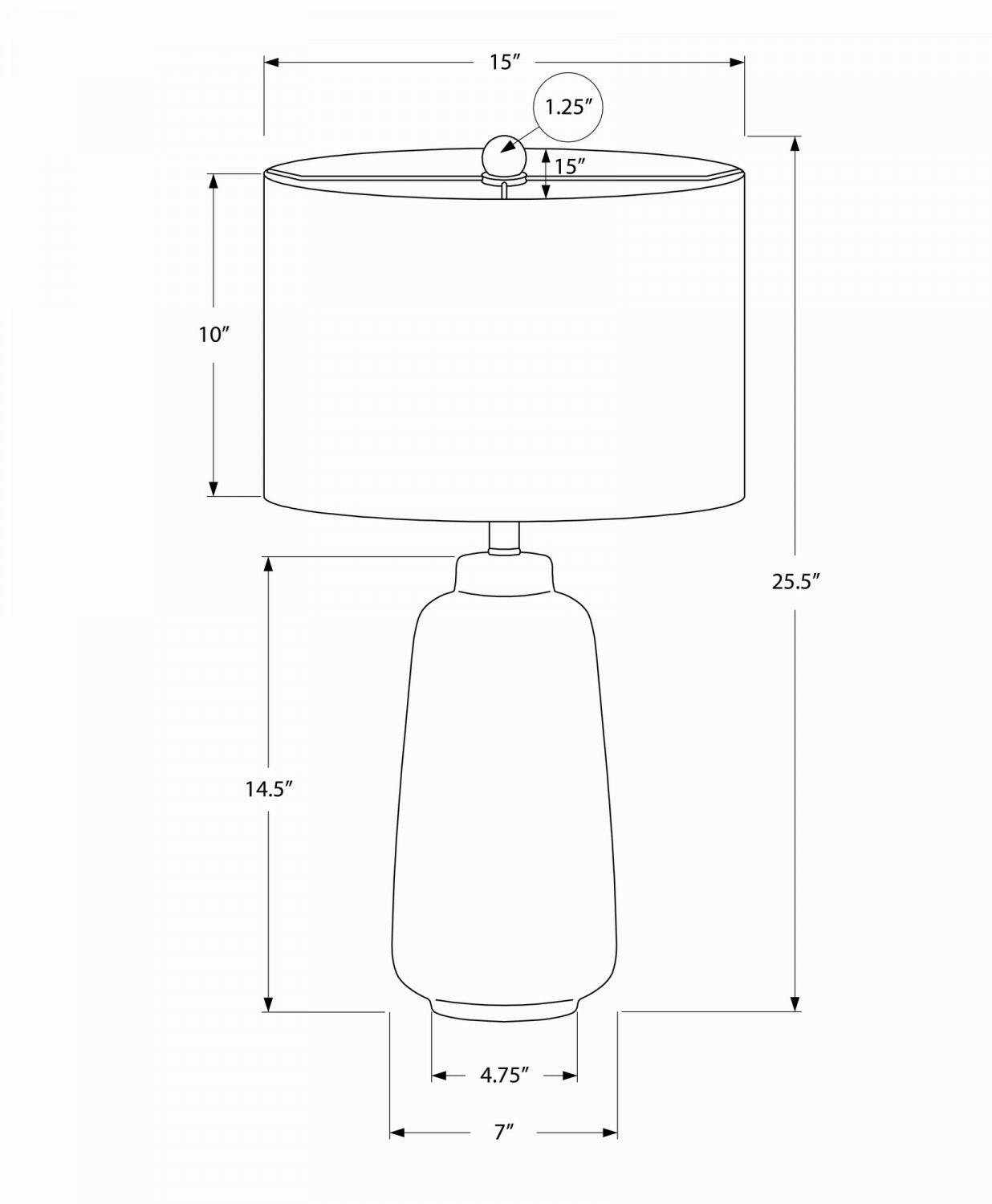 Illume Table Lamp - Cream