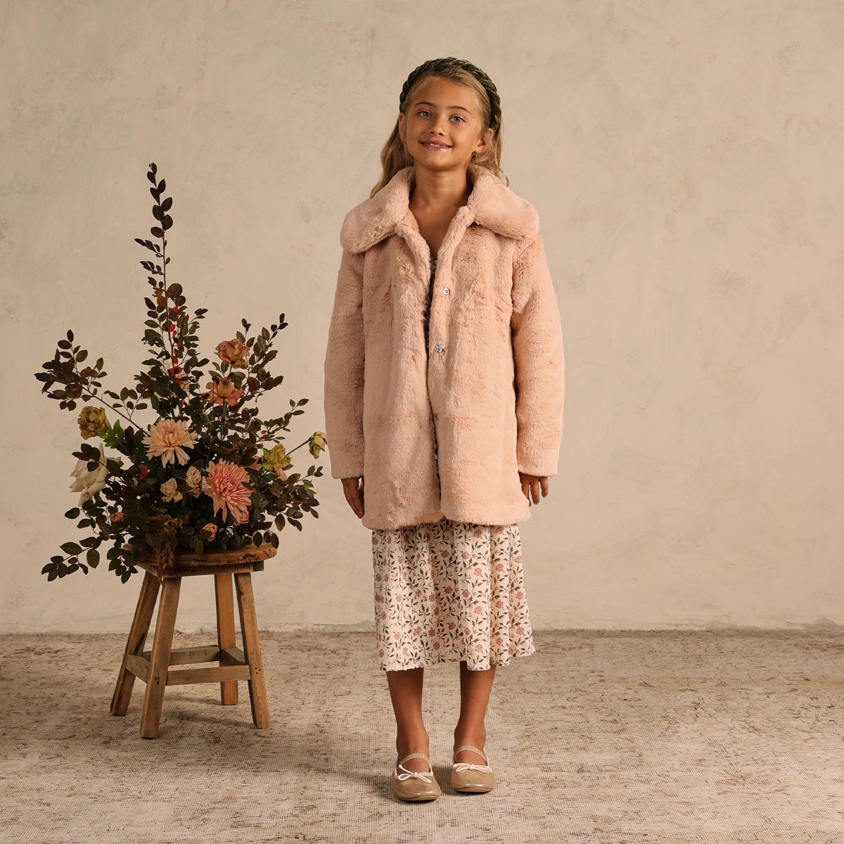Junie Dress - Poppy Bloom - Ecru - FINAL SALE