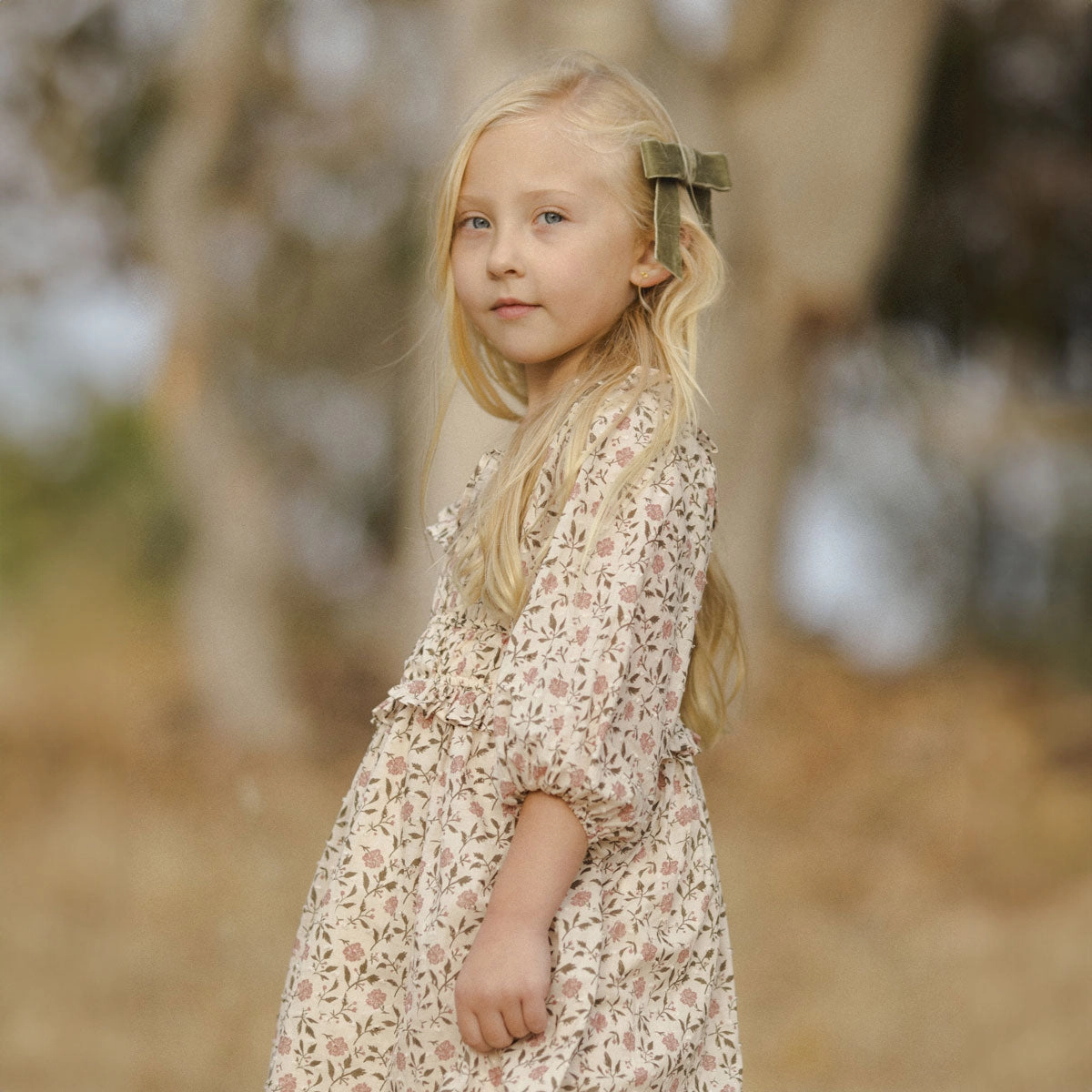 Junie Dress - Poppy Bloom - Ecru - FINAL SALE