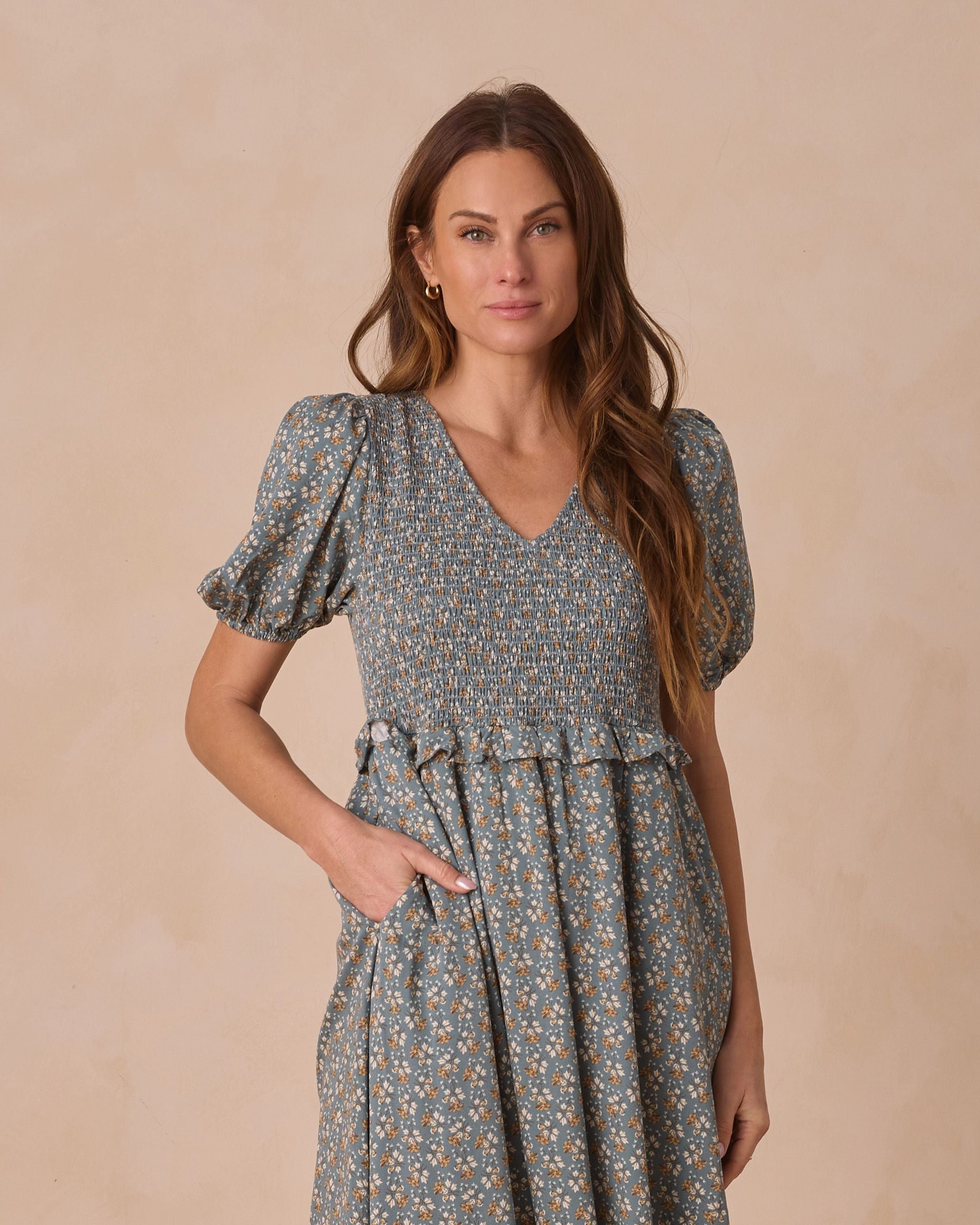 Kate Dress - Blue Floral