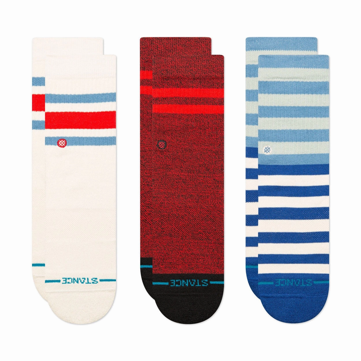 Kids' Crew Socks - Loyal 3 Pack - Blue