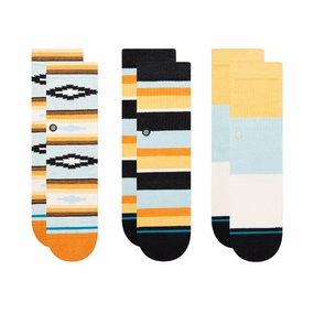 Kids' Crew Socks - Serape 3 Pack - Blue