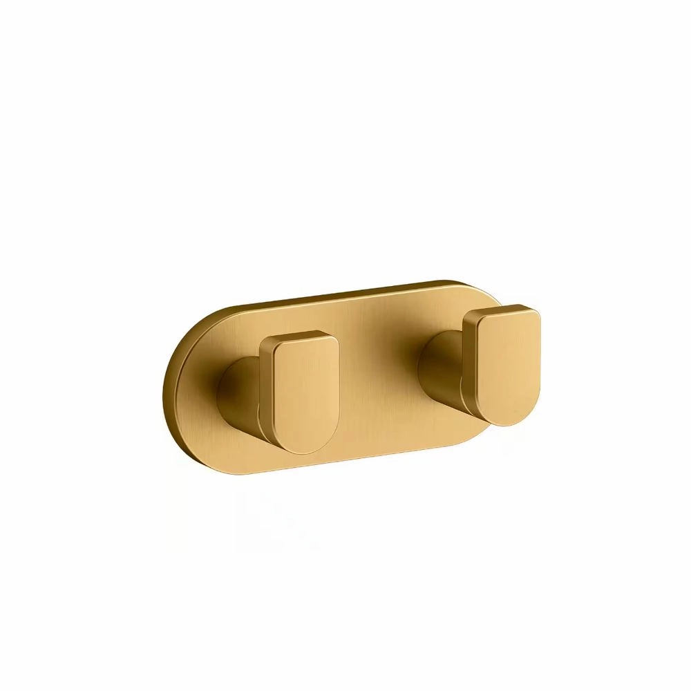Kohler 73146-2MB Composed Double Robe J-Hook in Vibrant Brushed Moderne Brass