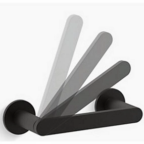 Kohler K-73147 Composed Wall Mounted Pivoting Toilet Paper Holder - Black