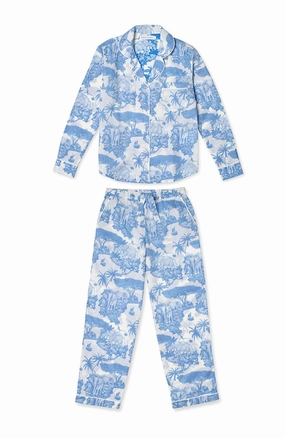 Loxodonta Organic Cotton Long Pajama Set