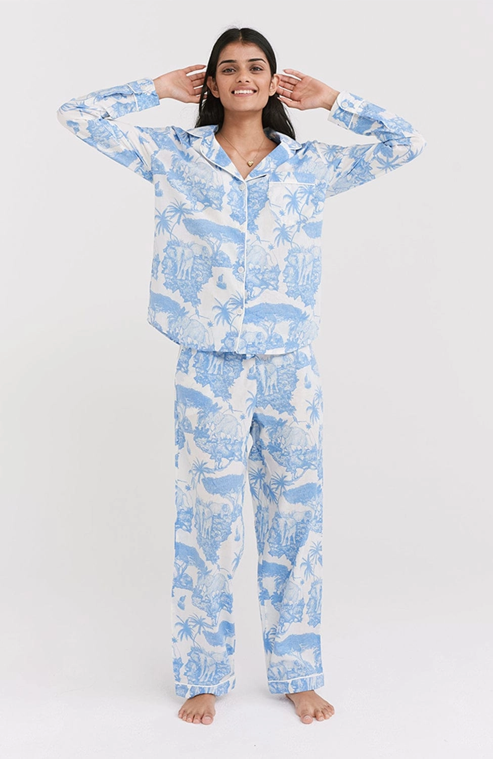 Loxodonta Organic Cotton Long Pajama Set