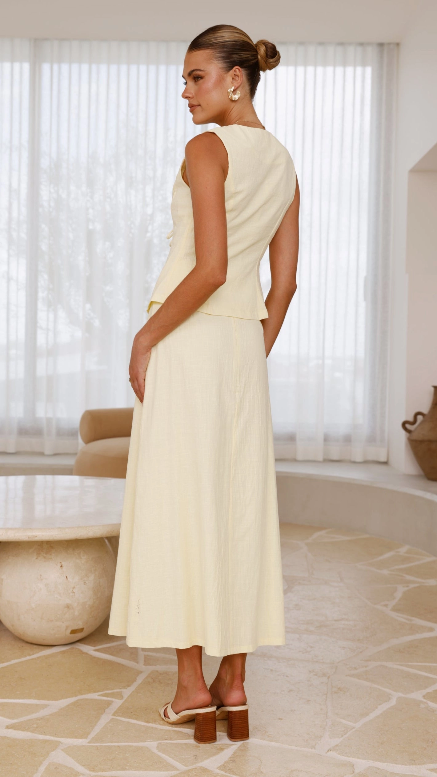 Lucy Maxi Skirt - Lemon