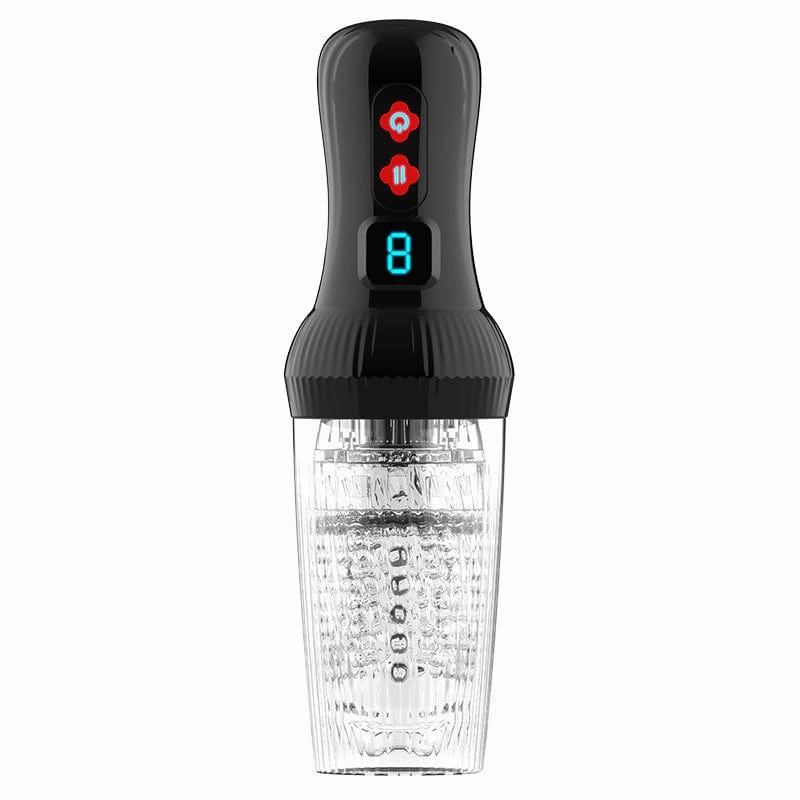 Lurevibe - Gawk Gawk 6000 4.0 Version Torch 9 *9 Thrusting Rotating Penis Stroker Male Rose Toy
