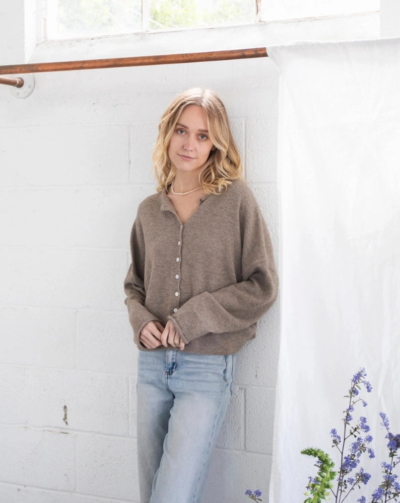 MOCHA PIPER CARDIGAN