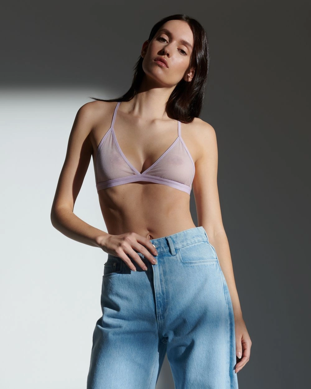 Odelyn Cotton Tulle Triangle Bra