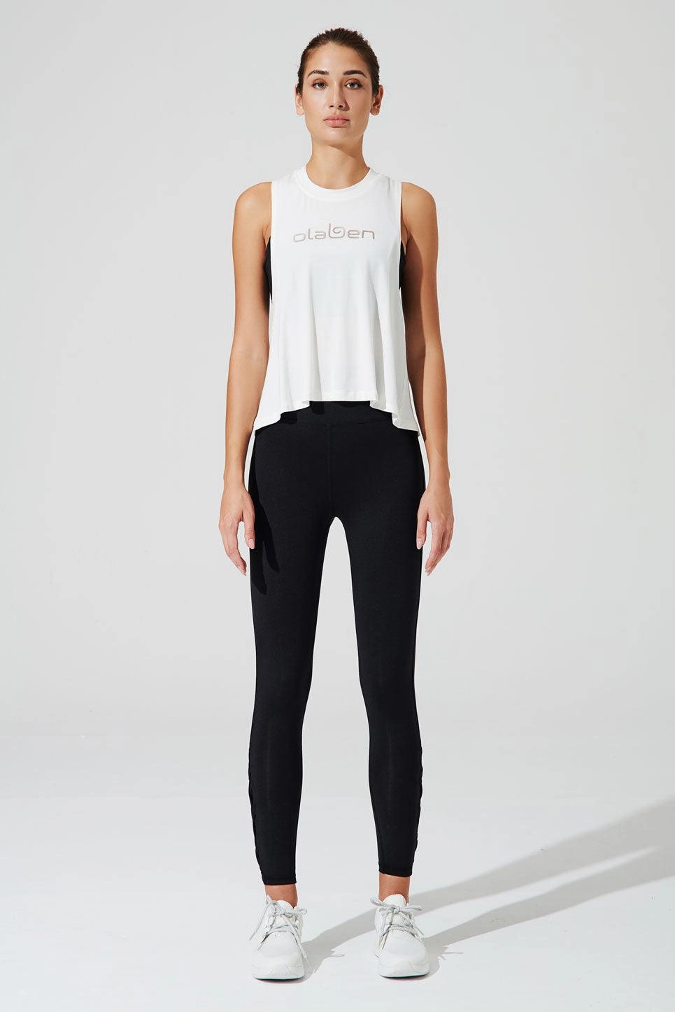 Olaben Twisted Back Tank - White