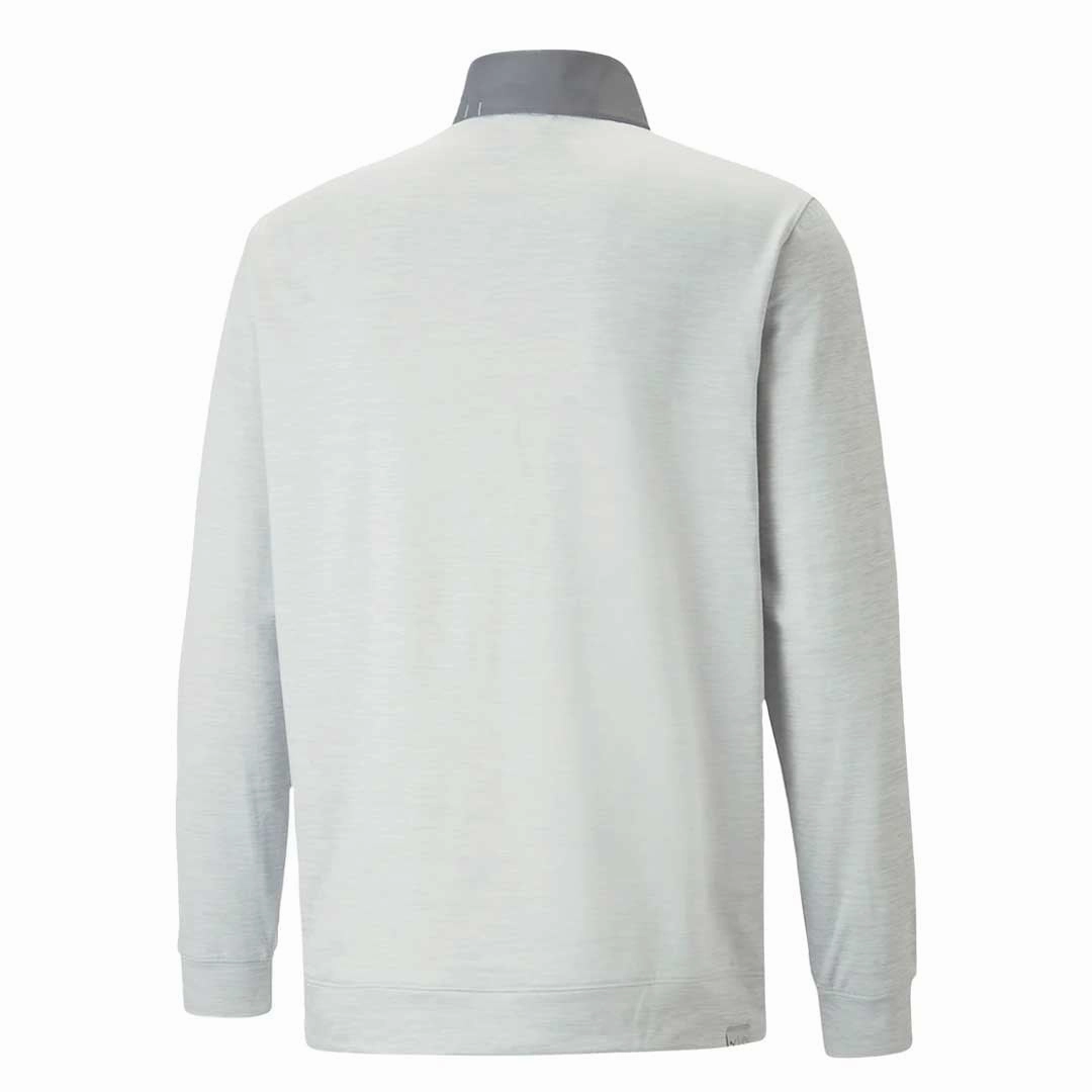 Puma - Men's Cloudspun Colorblock 1/4 Zip Sweater (537463 02)