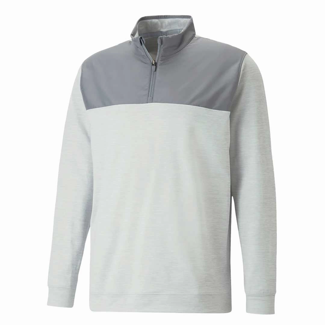 Puma - Men's Cloudspun Colorblock 1/4 Zip Sweater (537463 02)