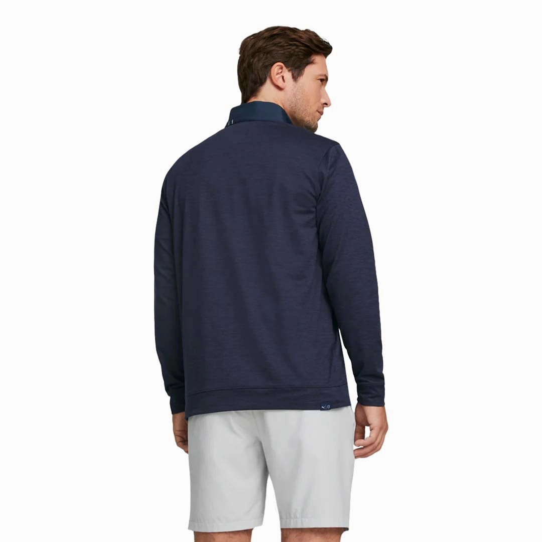 Puma - Men's Cloudspun Colorblock 1/4 Zip Sweater (537463 03)