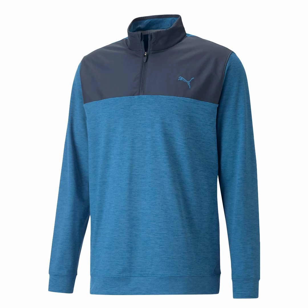Puma - Men's Cloudspun Colorblock 1/4 Zip Sweater (537463 06)