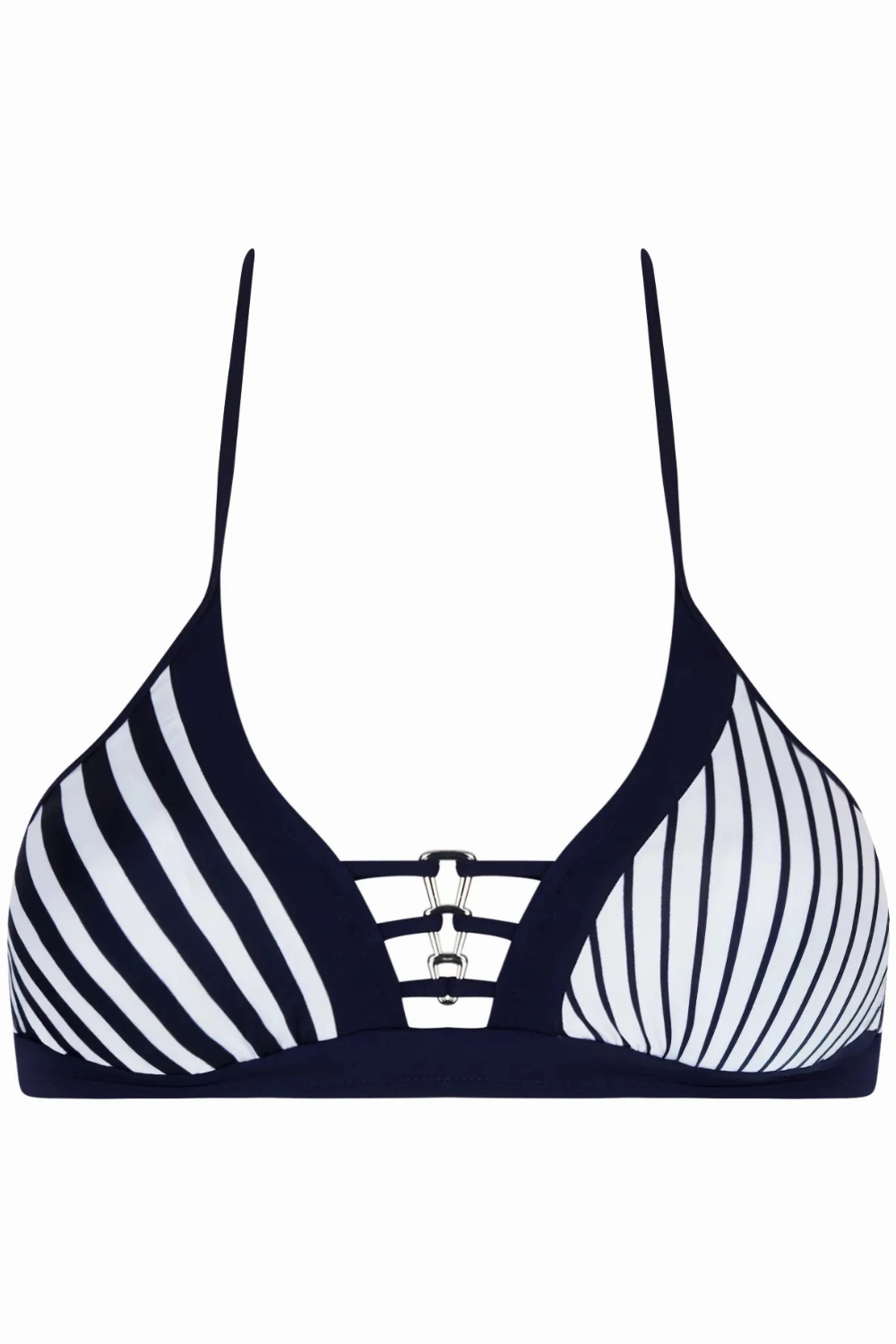 Rayure En Ligne Triangle Bikini Top