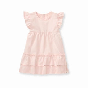 Ruffle Dress - Hibiscus Red