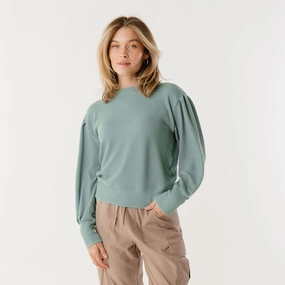Serena Ribbed Top, Deep Spa