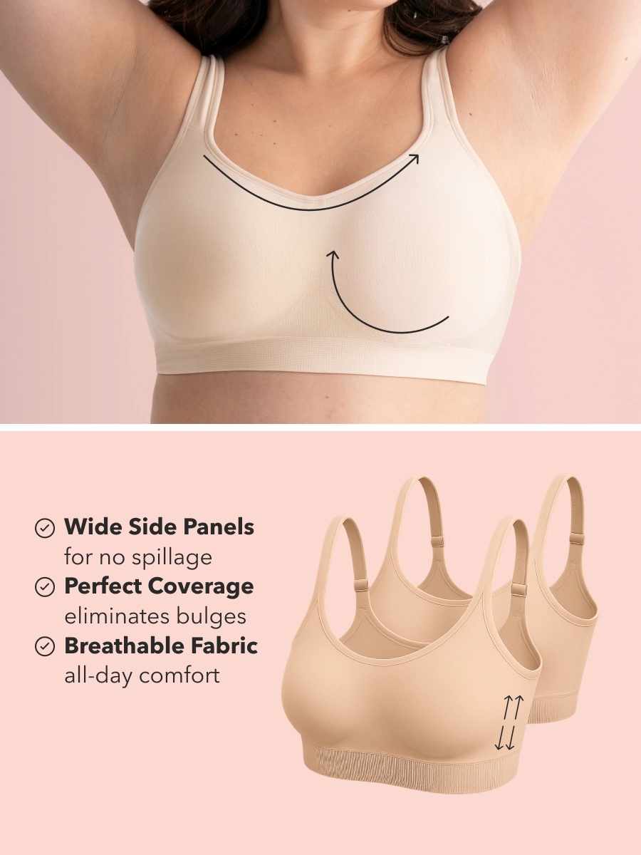 Shapermint Essentials Everyday Comfort Straps Wireless Shaping Bra