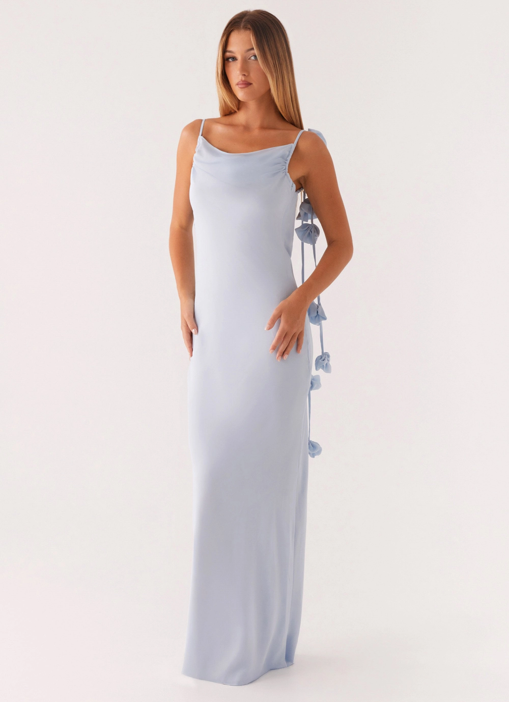 Simona Maxi Dress - Pastel Blue
