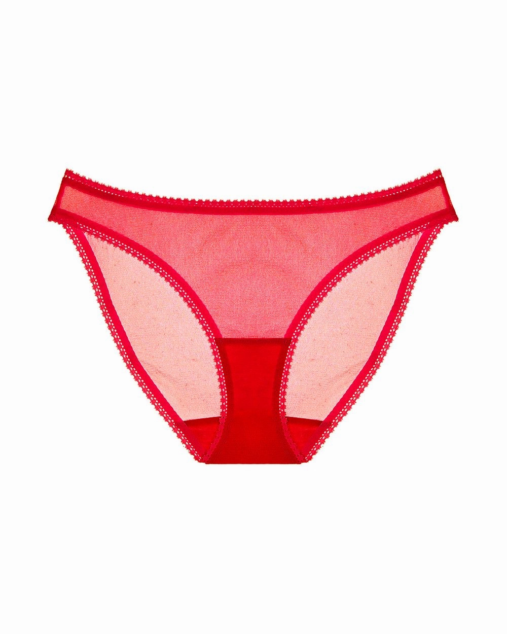 Solid Mesh Hip Bikini