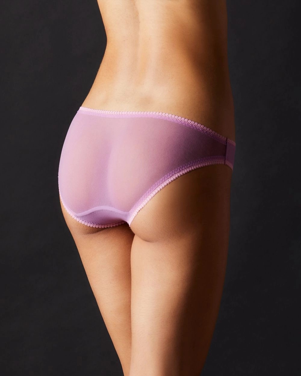 Solid Mesh Hip Bikini