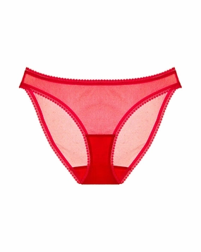 Solid Mesh Hip Bikini