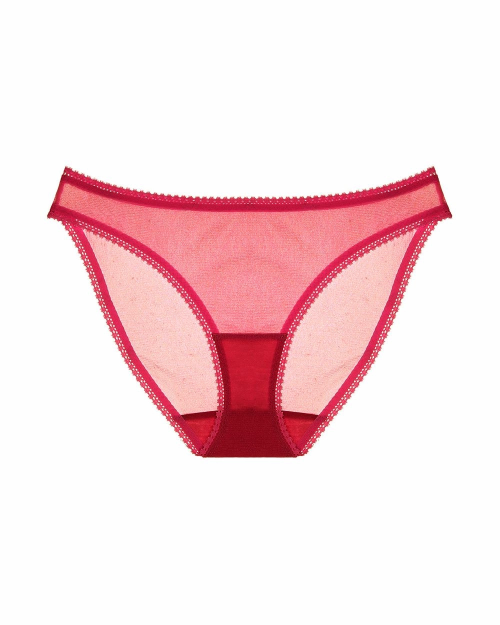 Solid Mesh Hip Bikini