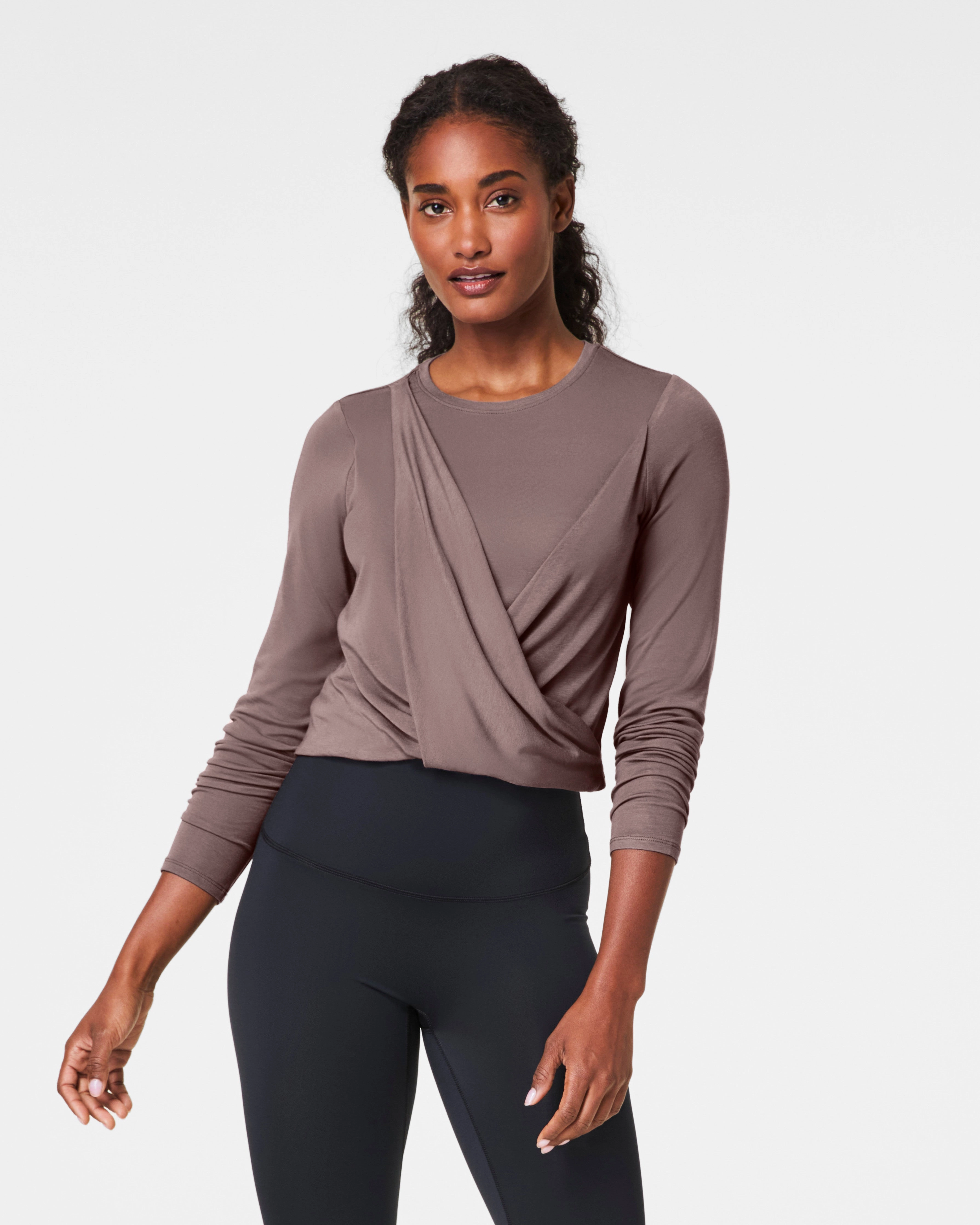 SPANX® Better Base Long Sleeve Wrap Top