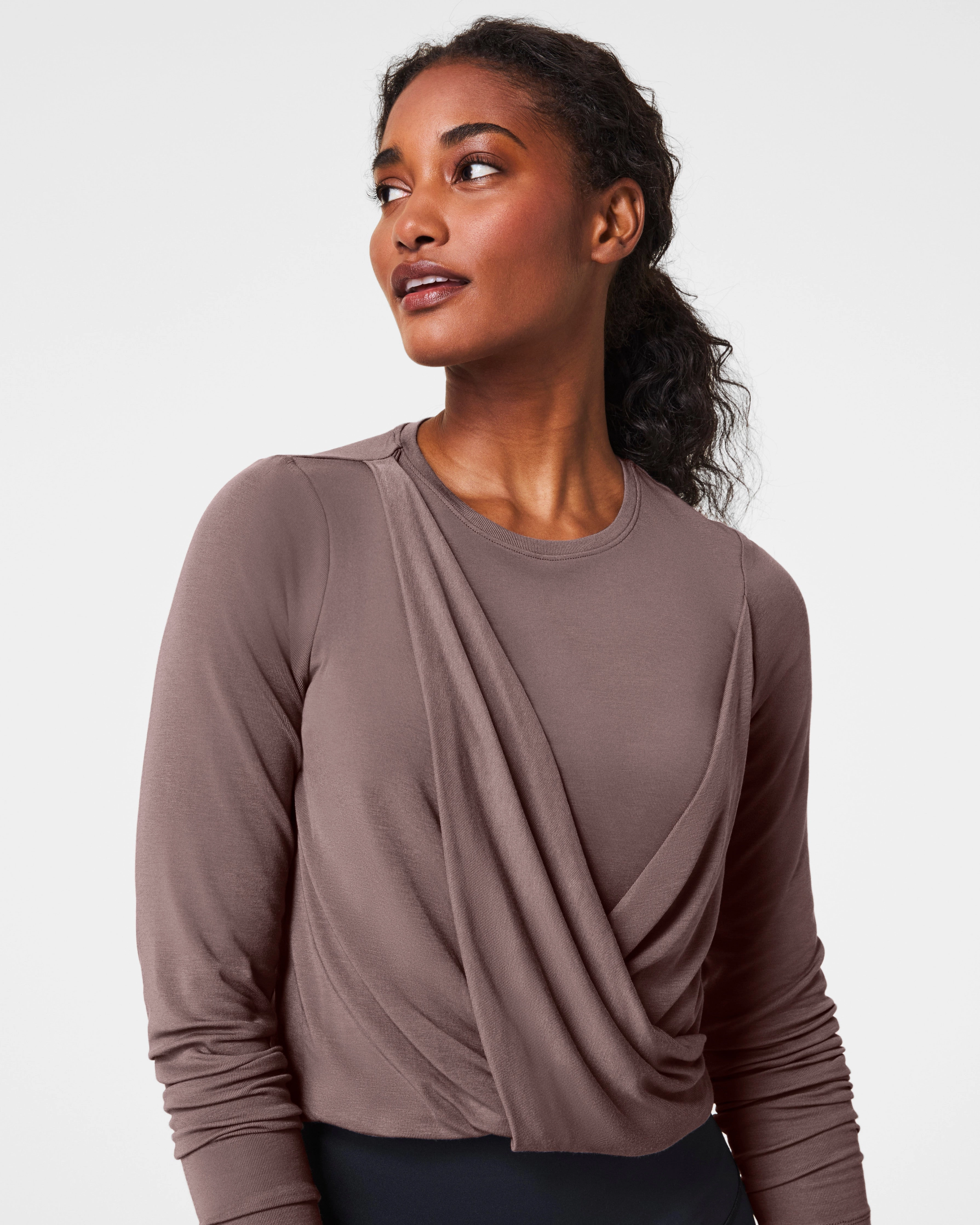 SPANX® Better Base Long Sleeve Wrap Top